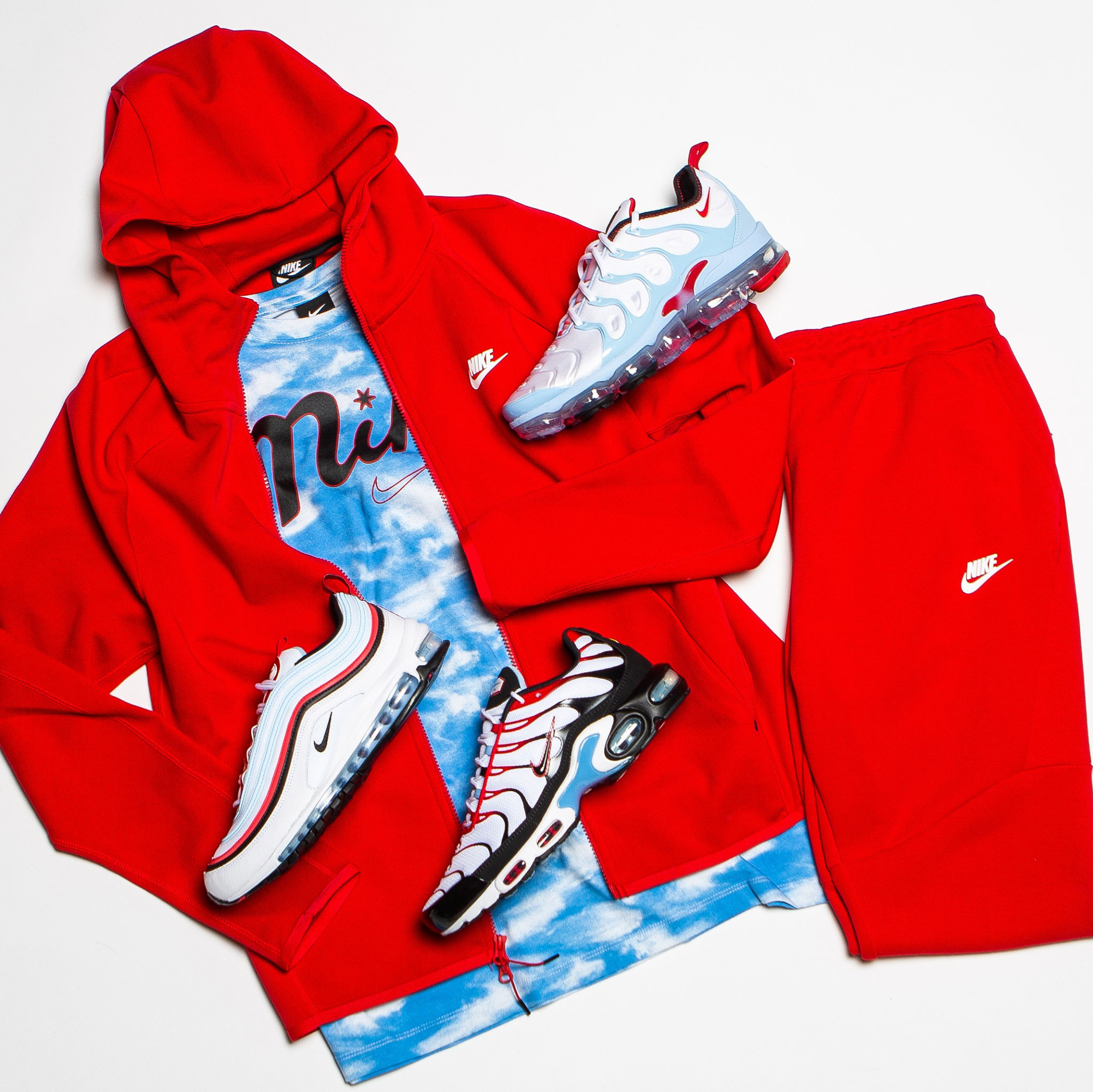 nike air joggers red
