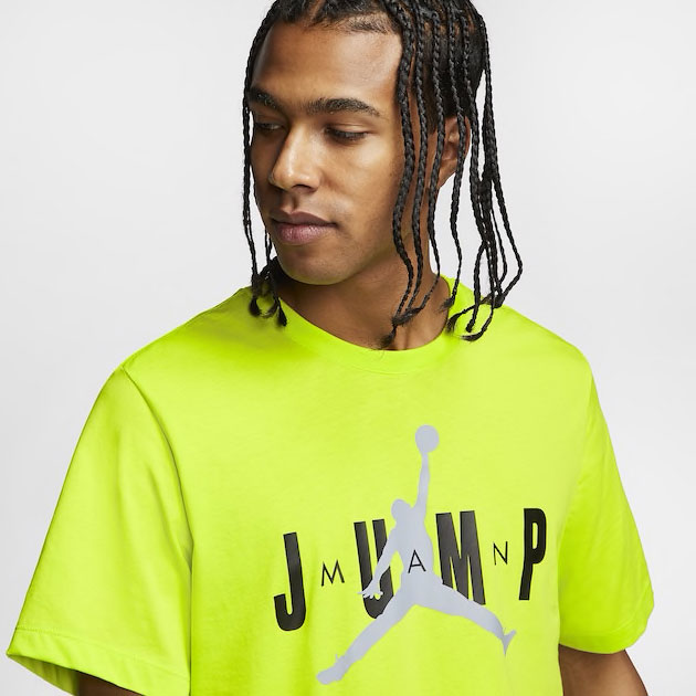 neon jordan 4 shirt