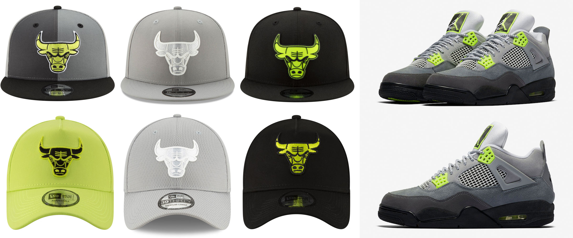 air-jordan-4-neon-bulls-hats