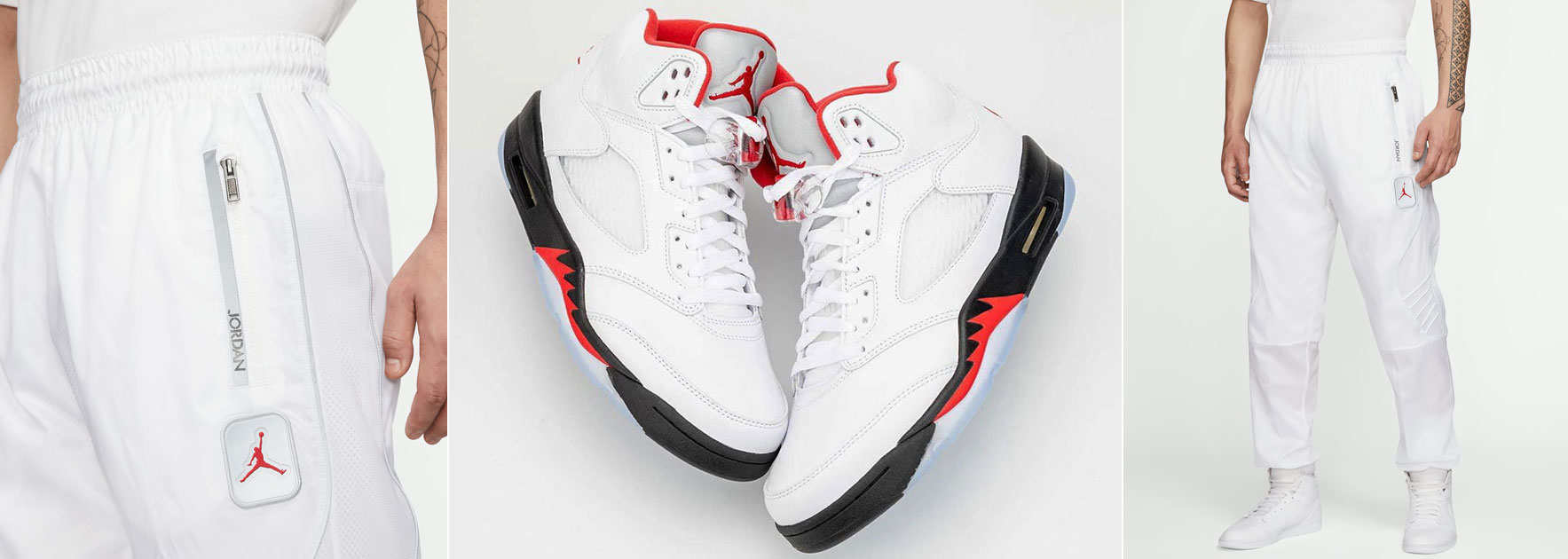 fire red jordan 5 outfit