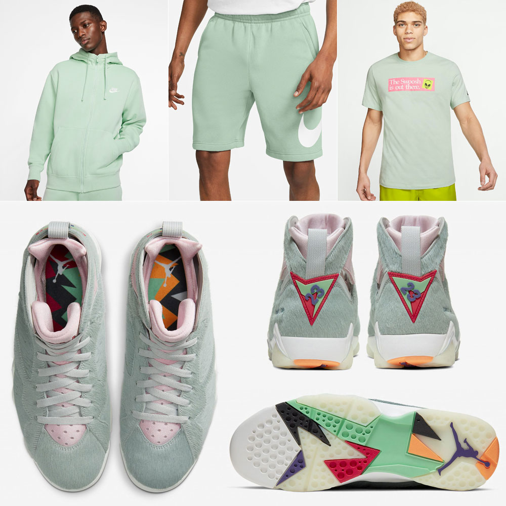 Air Jordan 7 Hare Clothing Outfits 