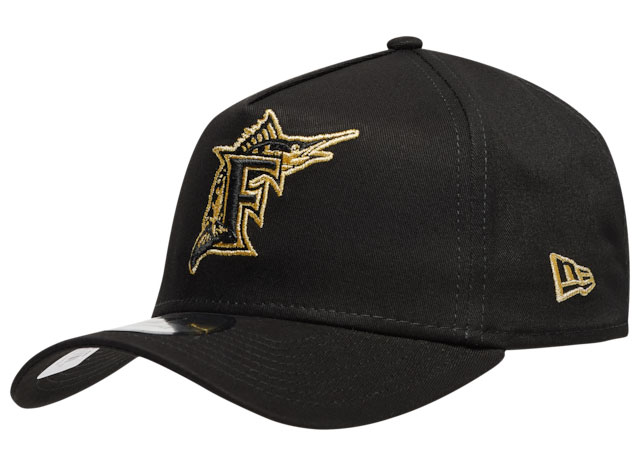 dmp-jordan-6-black-gold-new-era-marlins-hat