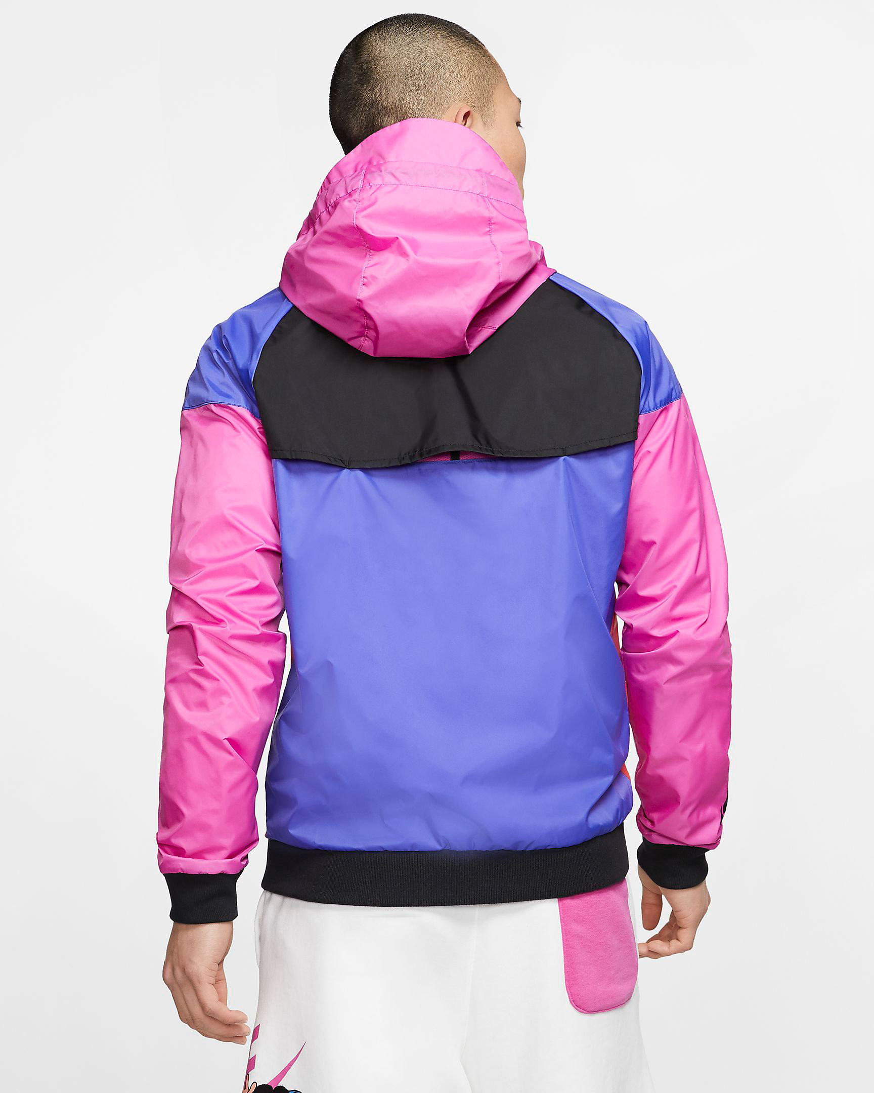 nike blue pink windrunner jacket