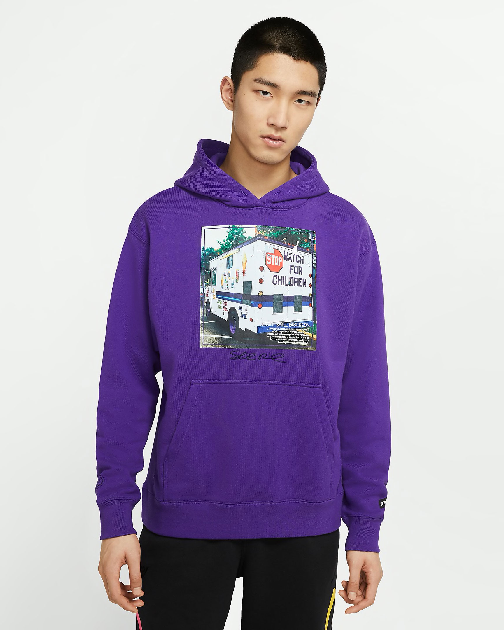 nike court purple hoodie