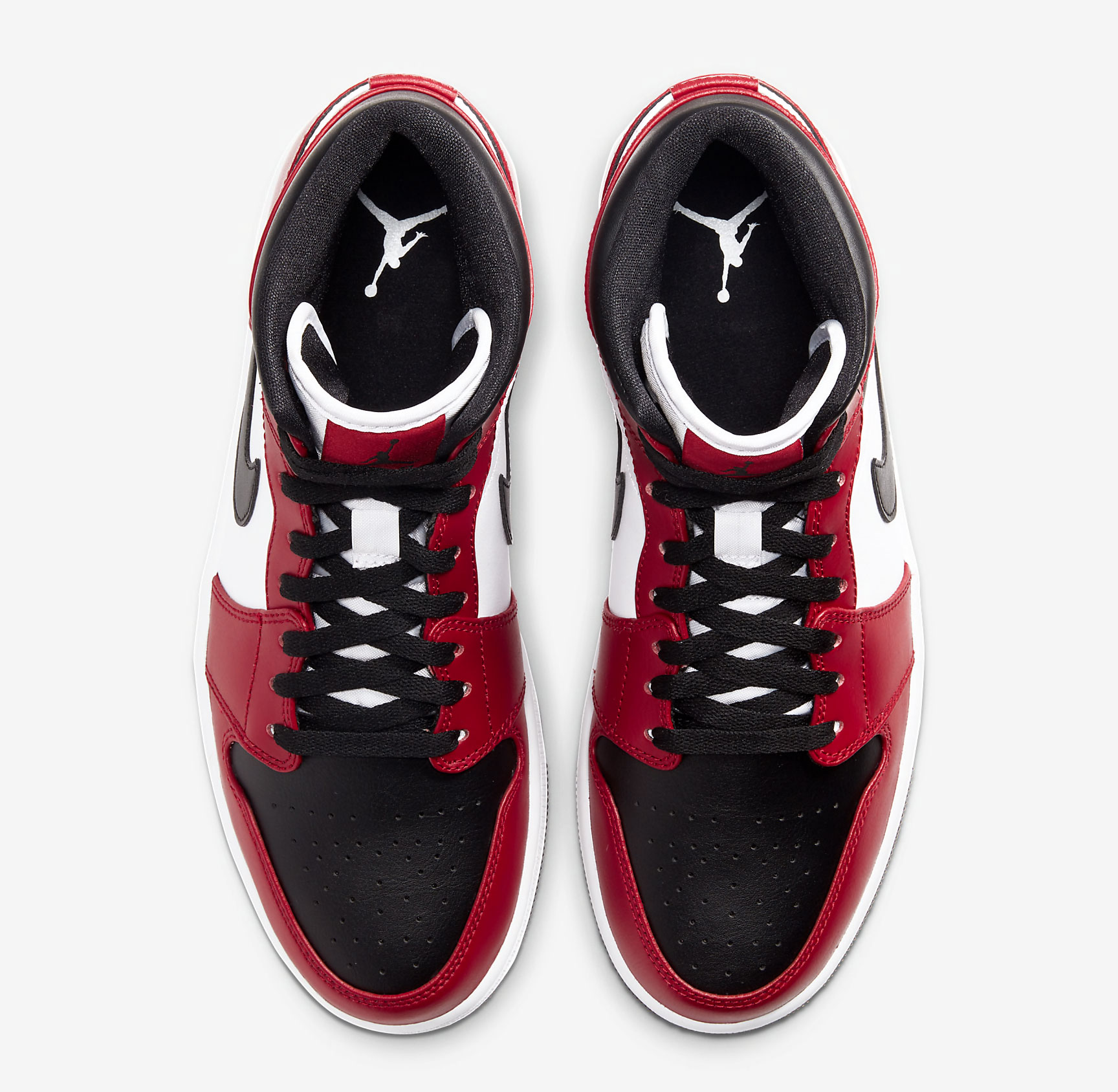 Air Jordan 1 Mid Chicago Black Toe 