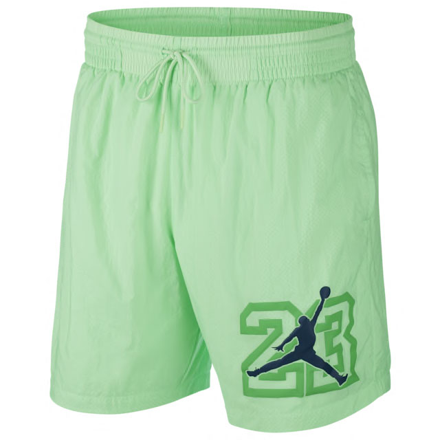 air-jordan-13-flint-shorts-green-1