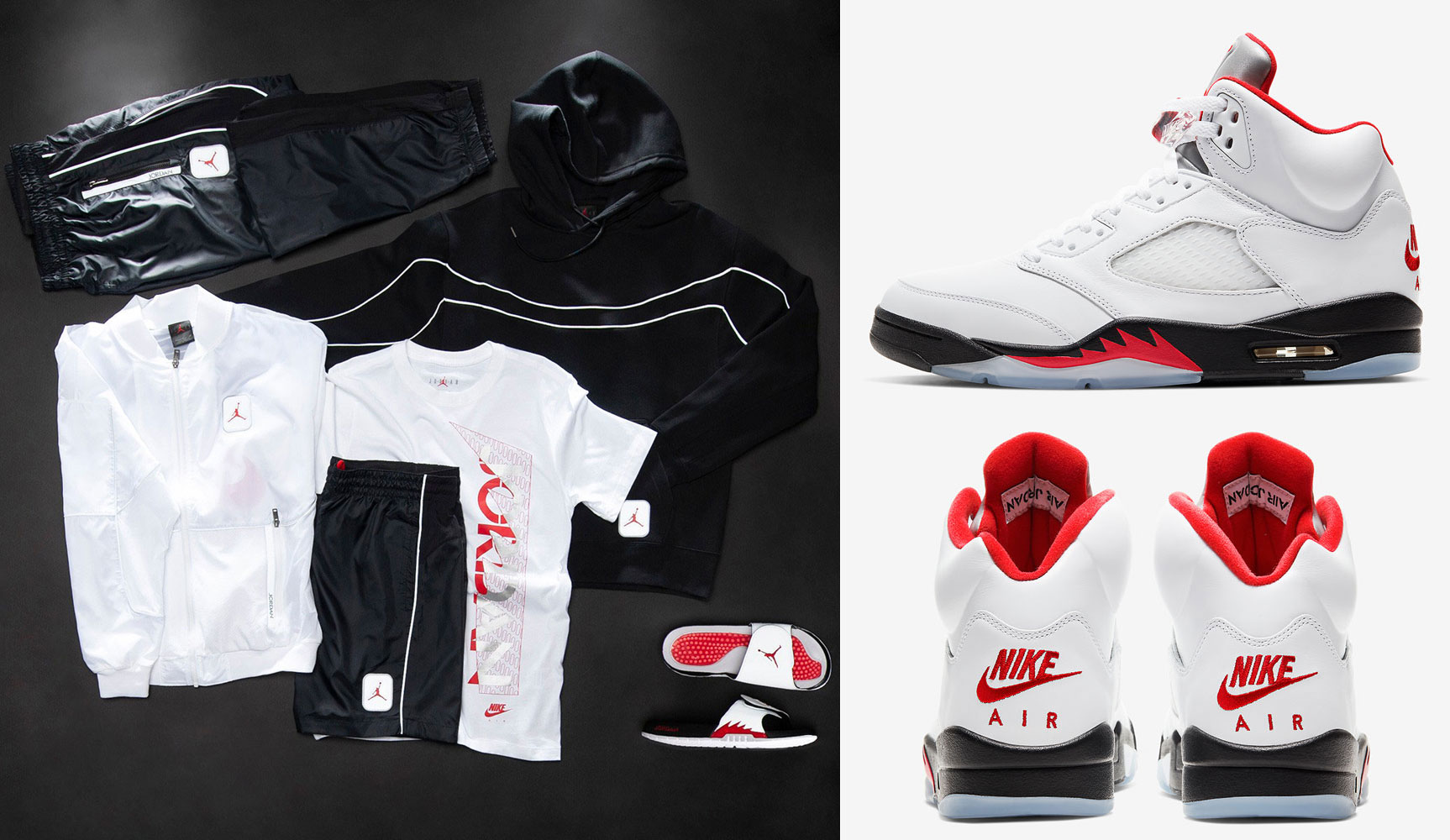air jordan 5 fire red outfit