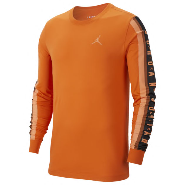 metallic-orange-air-jordan-4-shirt-match