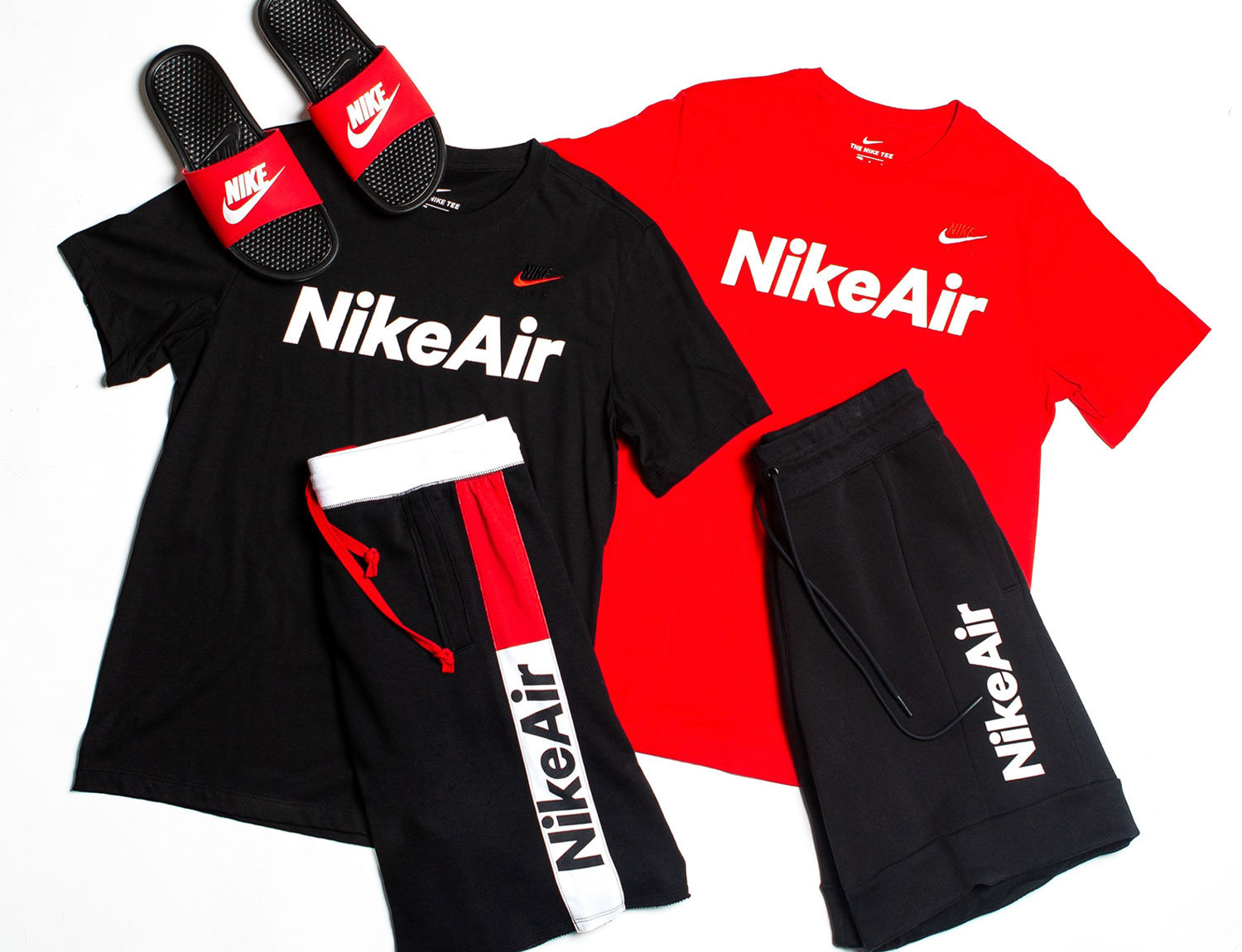 Nike Air Shirts Shorts and Slide 