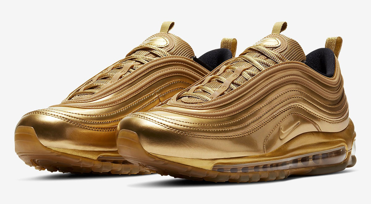 gold air max 97 outfit
