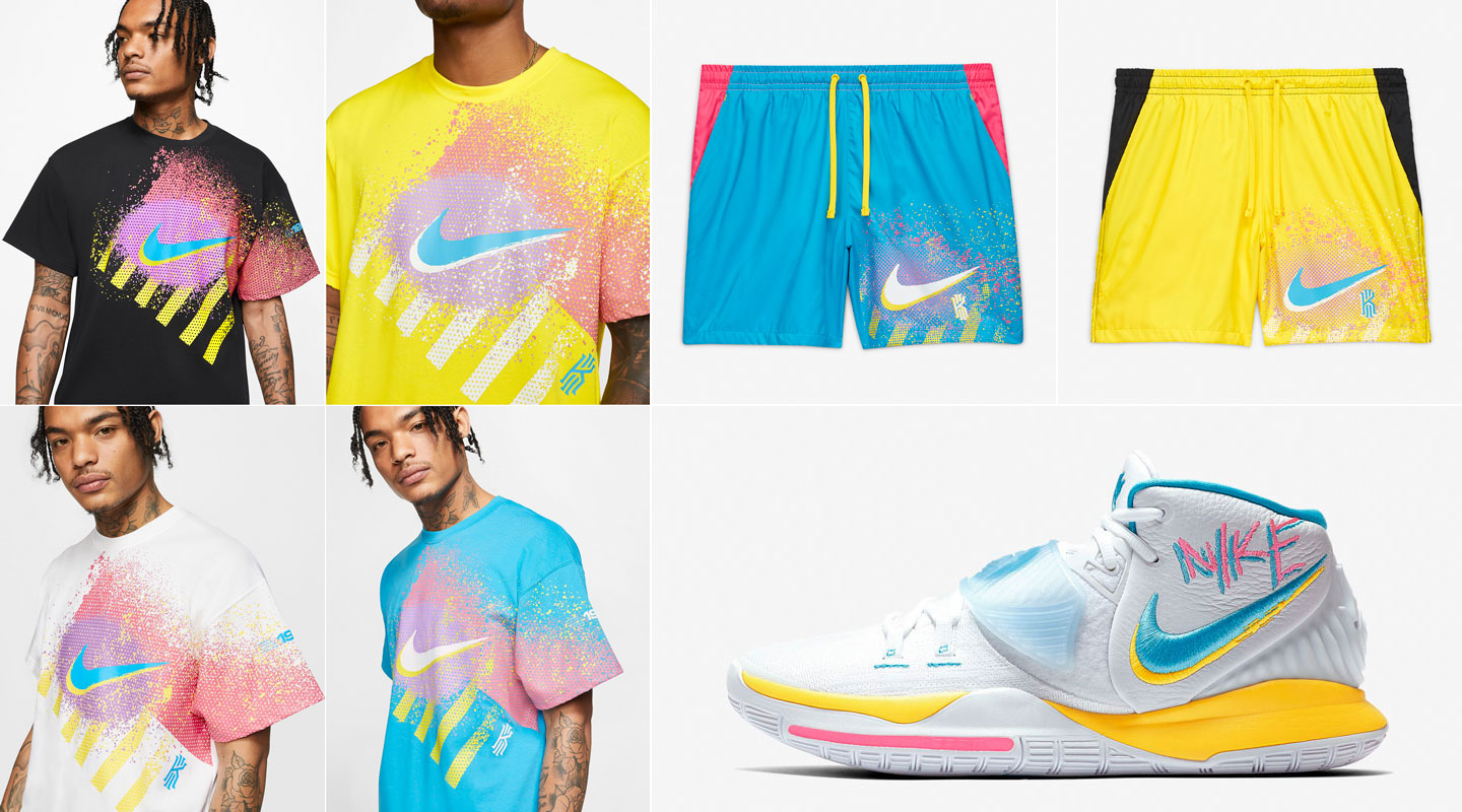Nike Kyrie 6 Neon Graffiti 90s Shirt 