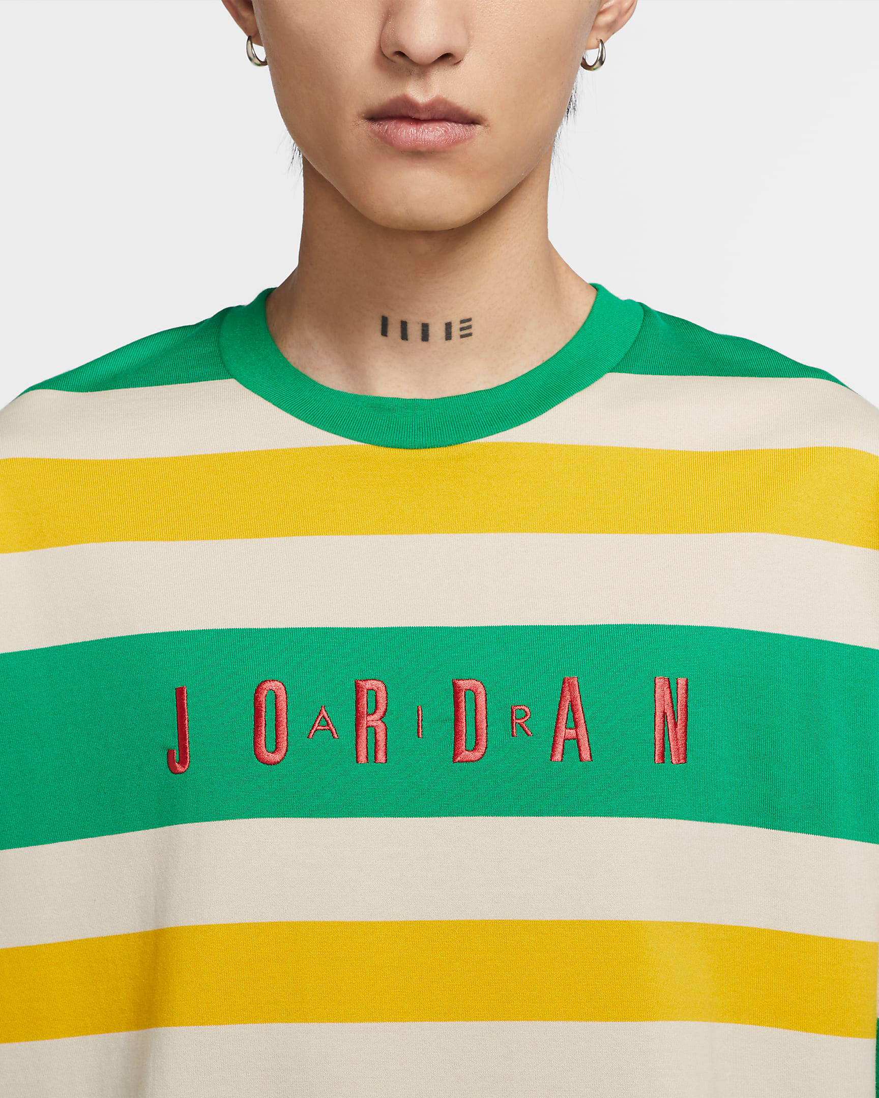 green and yellow jordan shirt