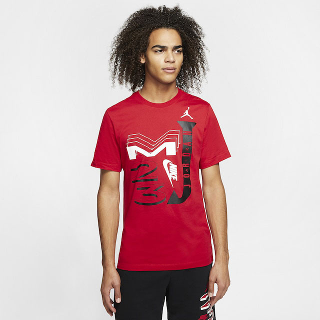 jordan-14-gym-red-shirt-match