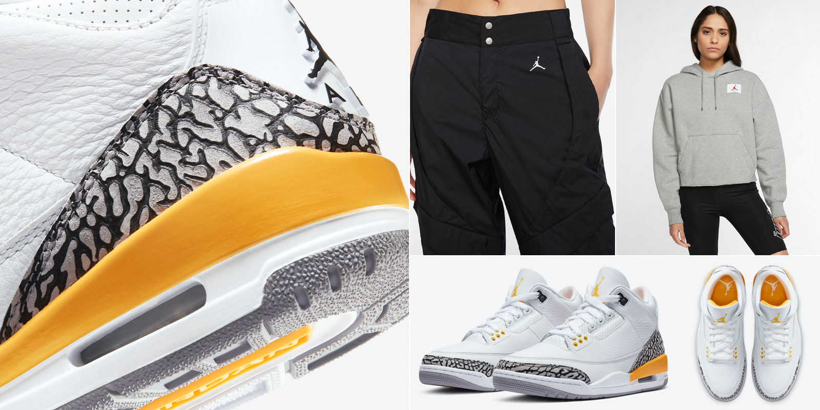 Air Jordan 3 Laser Orange Clothing Match | SneakerFits.com