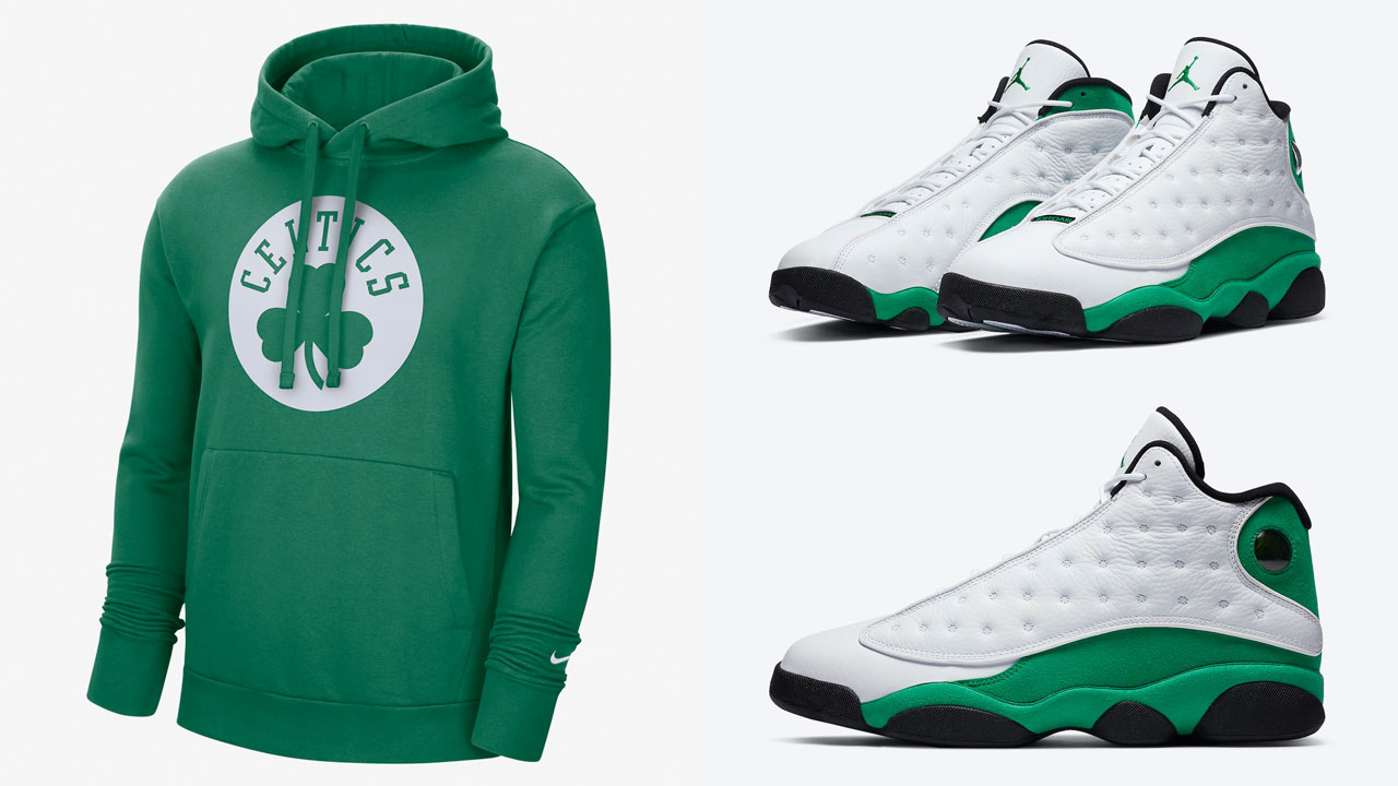 air-jordan-13-lucky-green-celtics-hoodie-match