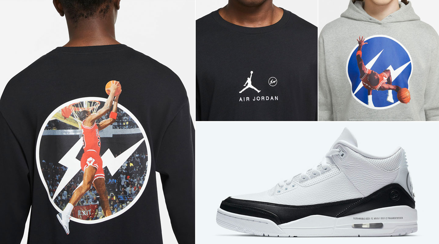 Air Jordan 3 Fragment Shirts and 