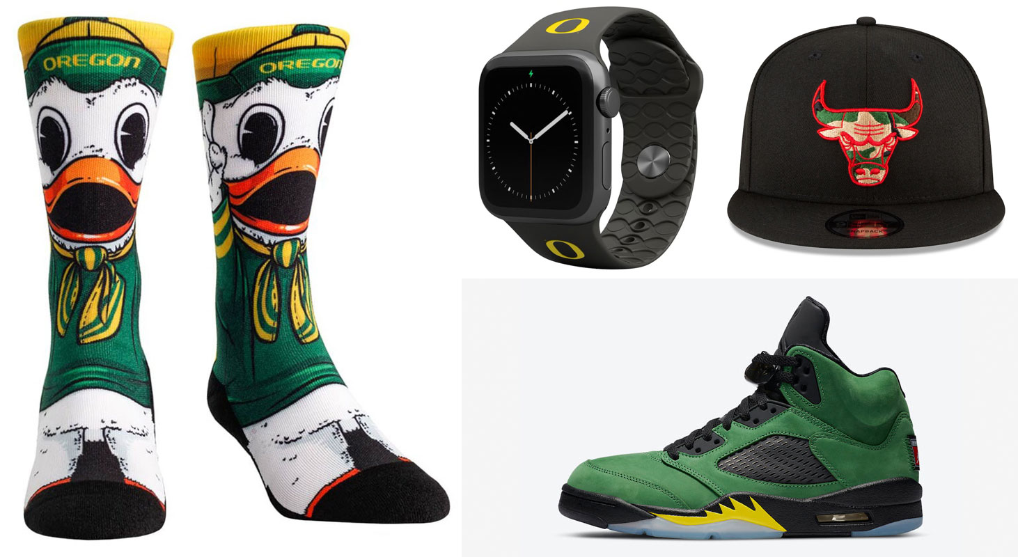 Jordan 5 Oregon Hats Watches Socks Gear Match | SneakerFits.com