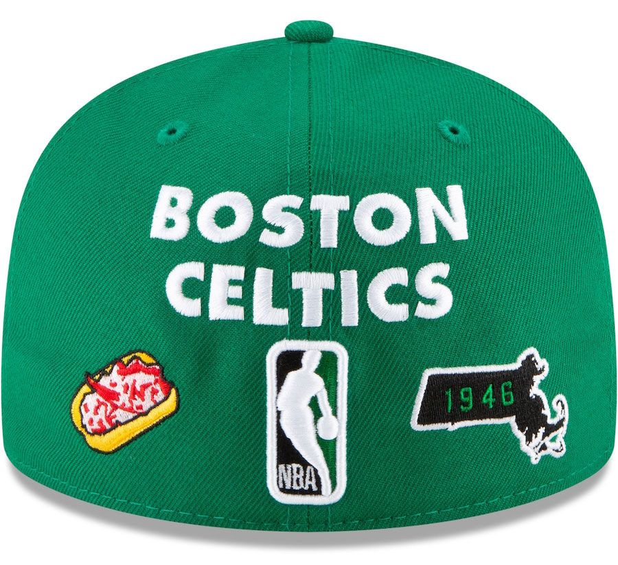New Era 9FIFTY Boston Celtics Metallic Clover Snapback Hat Black