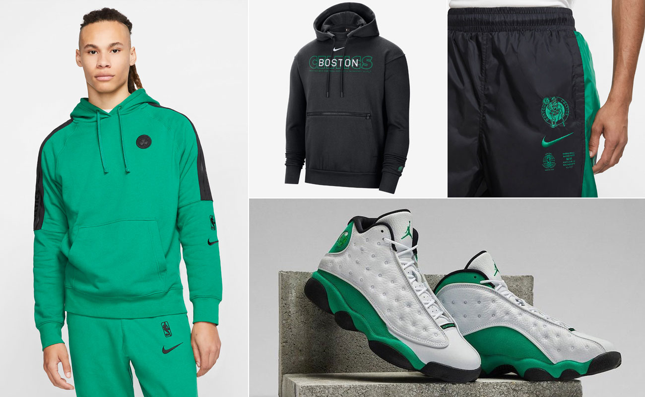 Nike NBA Boston Celtics Courtside Crew Socks - DJ3732 312 - Green - S  (3Y-5Y)