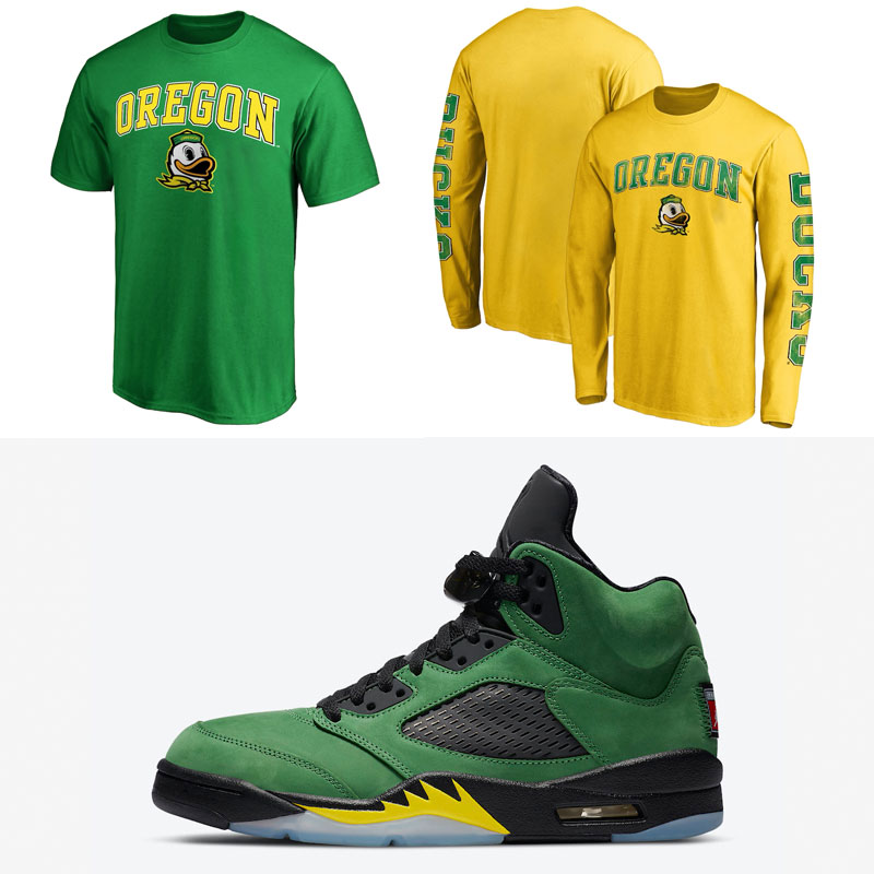 Air Jordan 5 Oregon Ducks Shirts to 