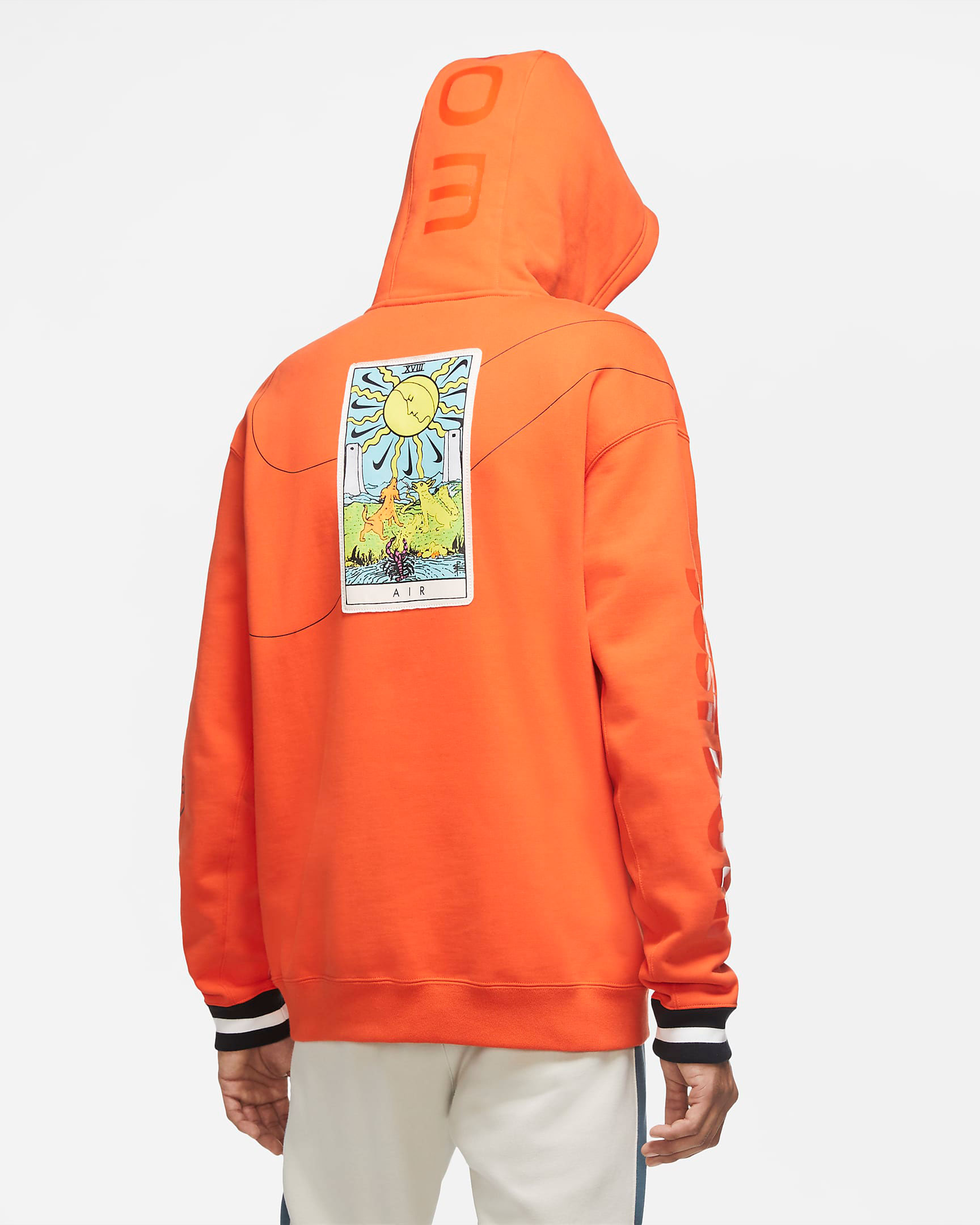 nike air drip hoodie orange 2