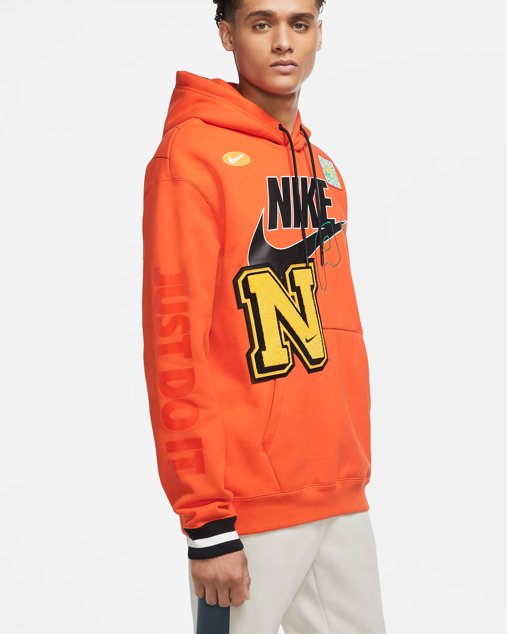 nike air drip hoodie orange 3