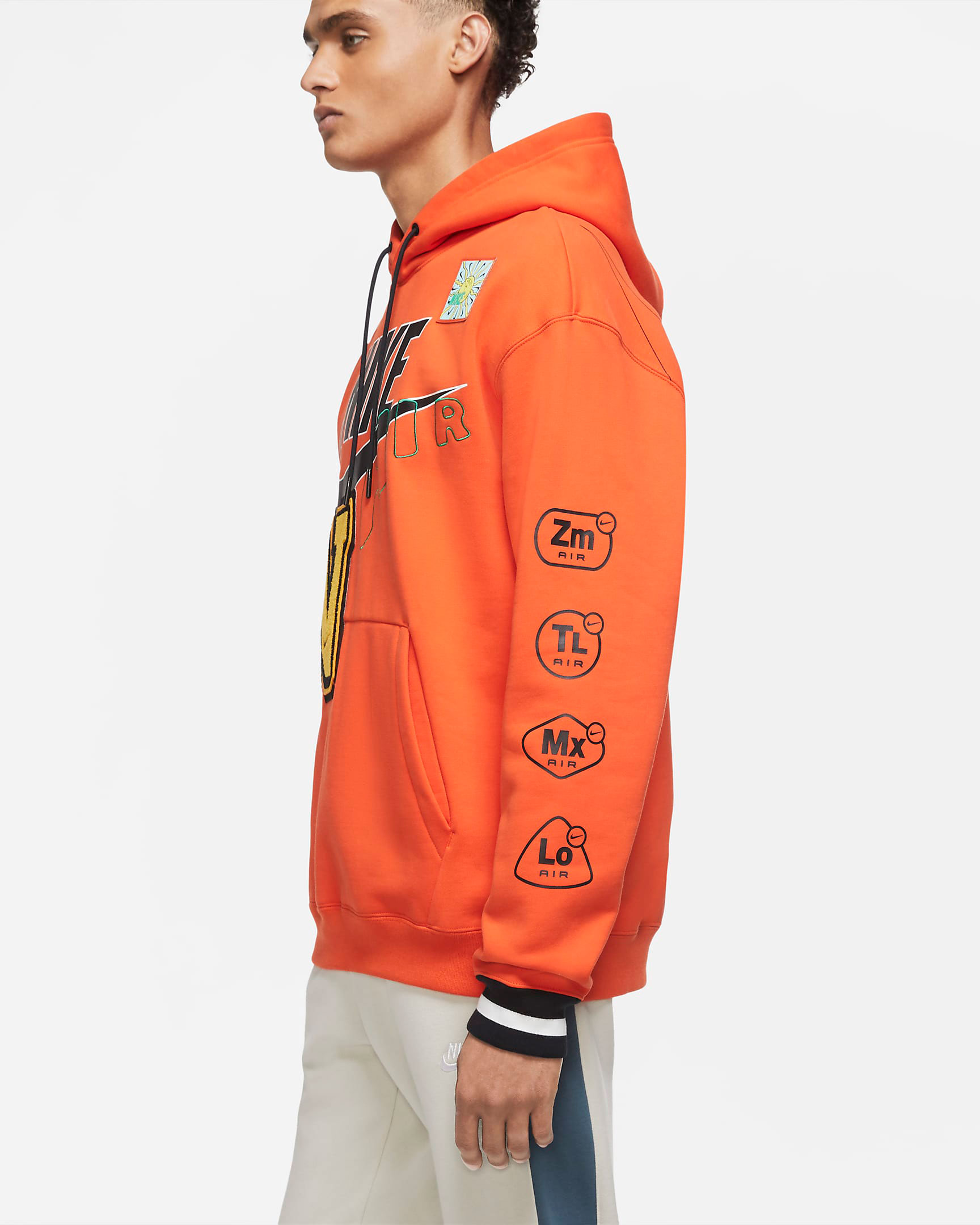 nike air drip hoodie orange 4