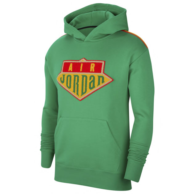 air jordan green hoodie