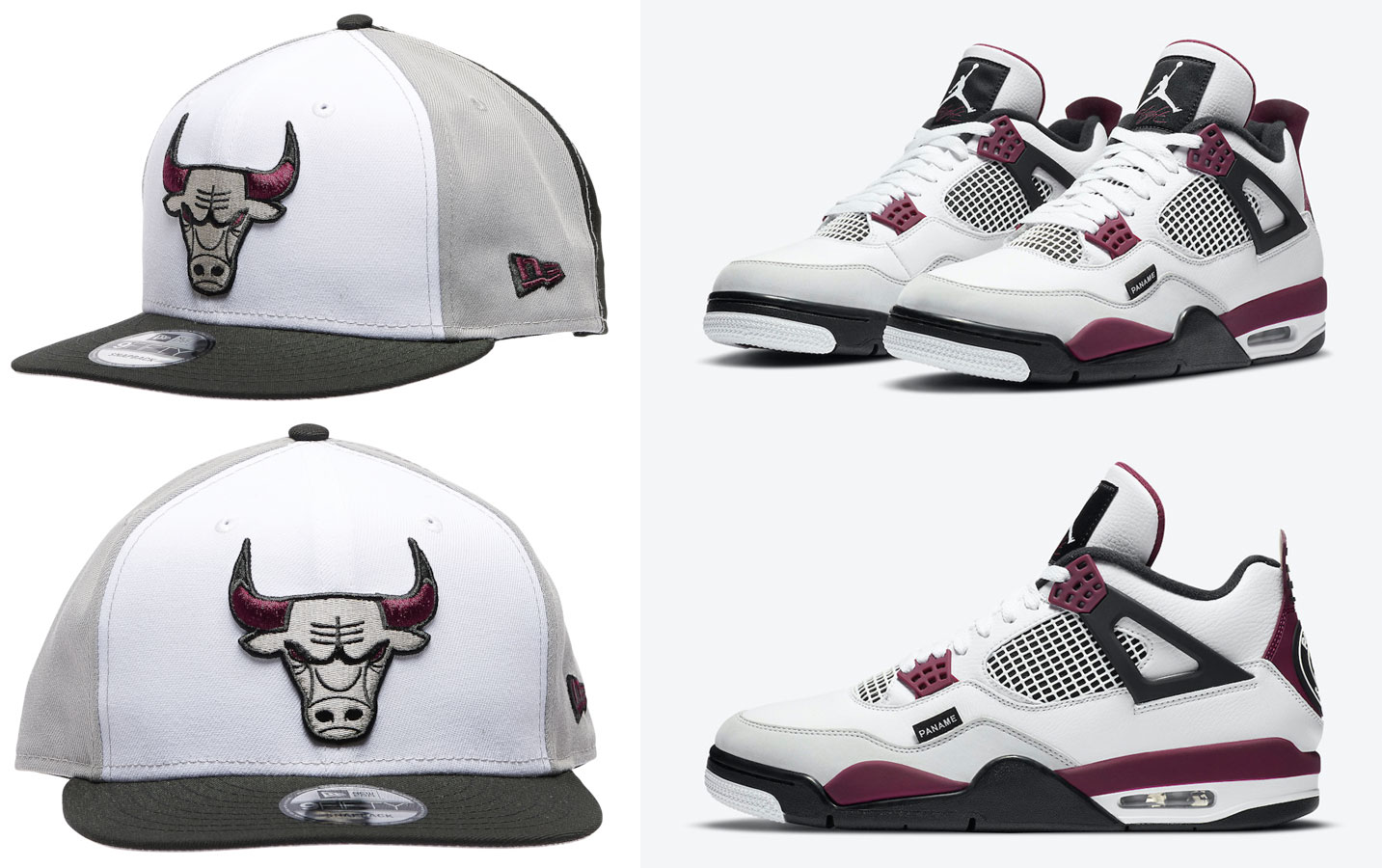 Air Jordan 4 PSG New Era Bulls Hat 