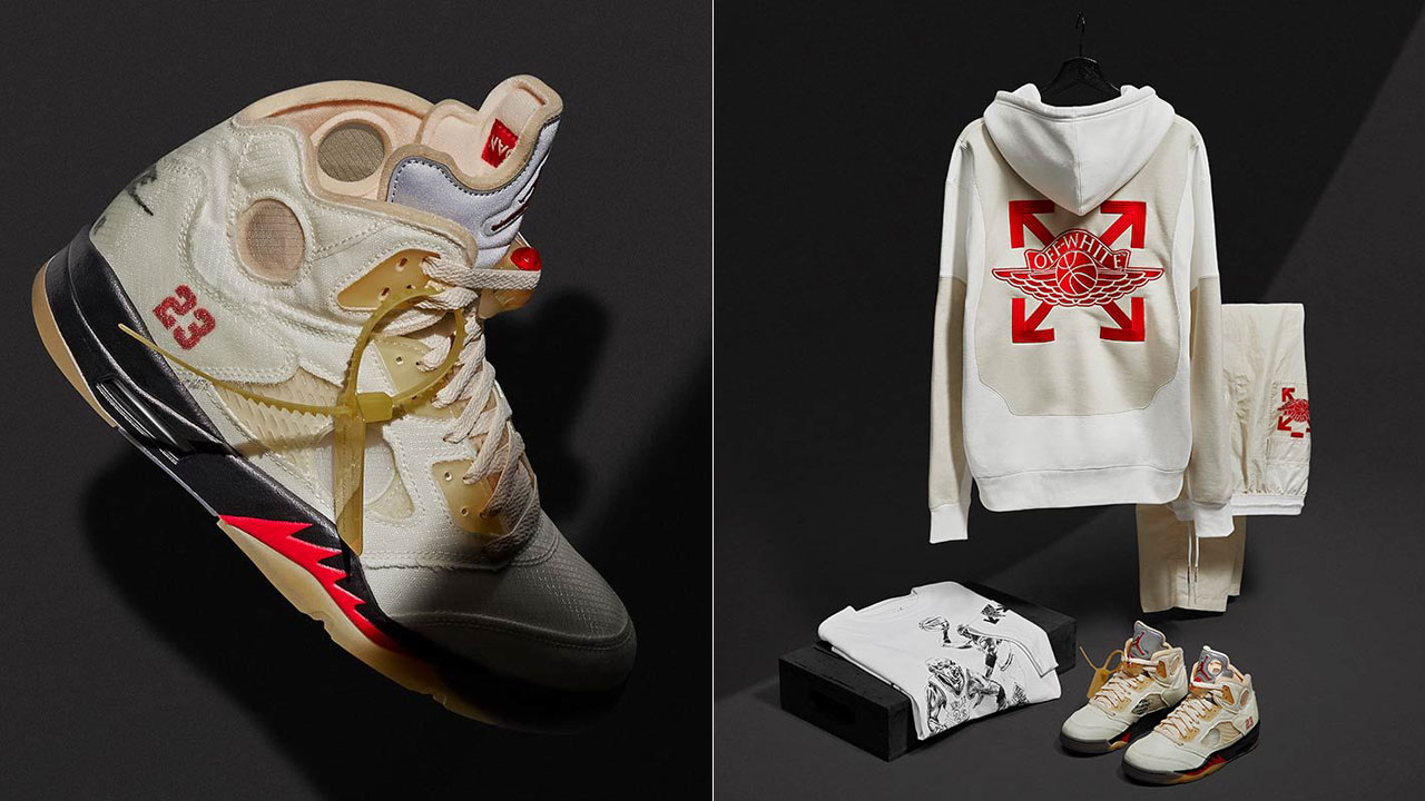 off white jordan 5 outfit