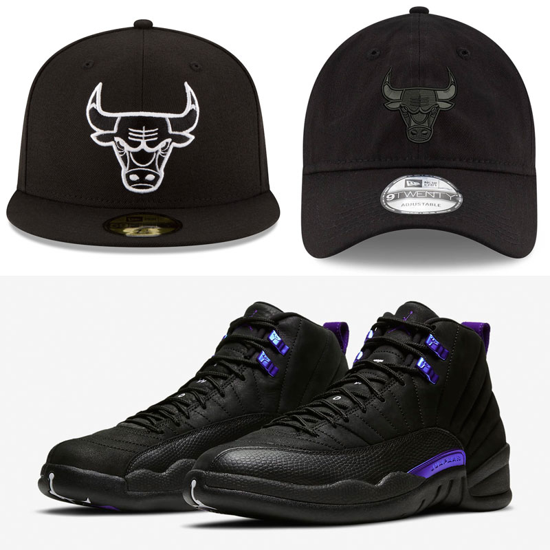 jordan-12-dark-concord-bulls-hats