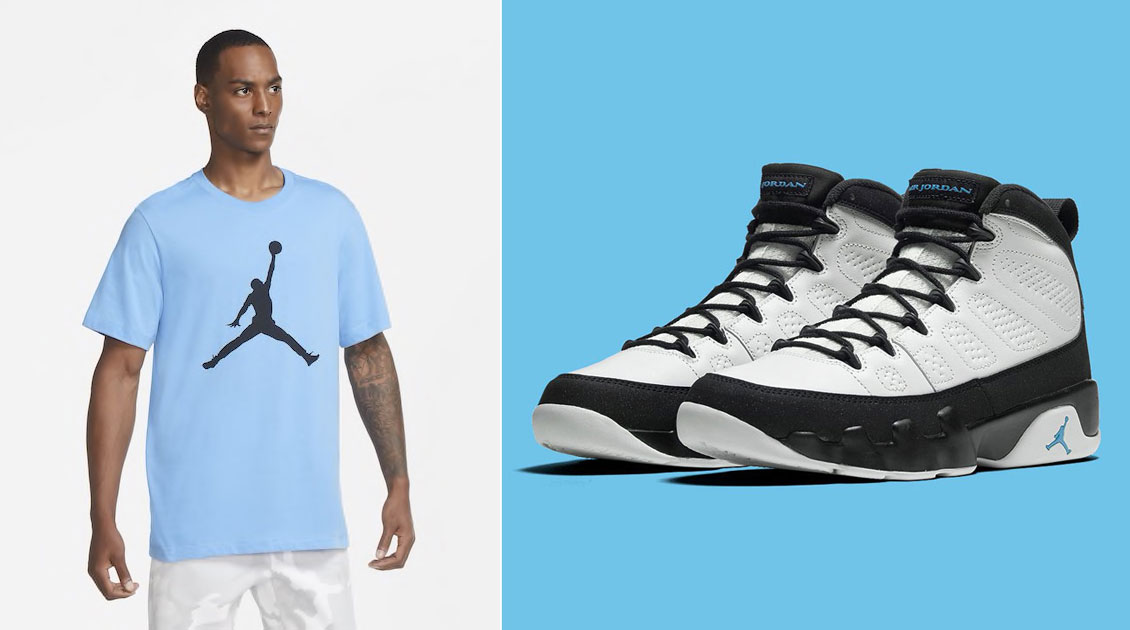 blue and black jordan outfits