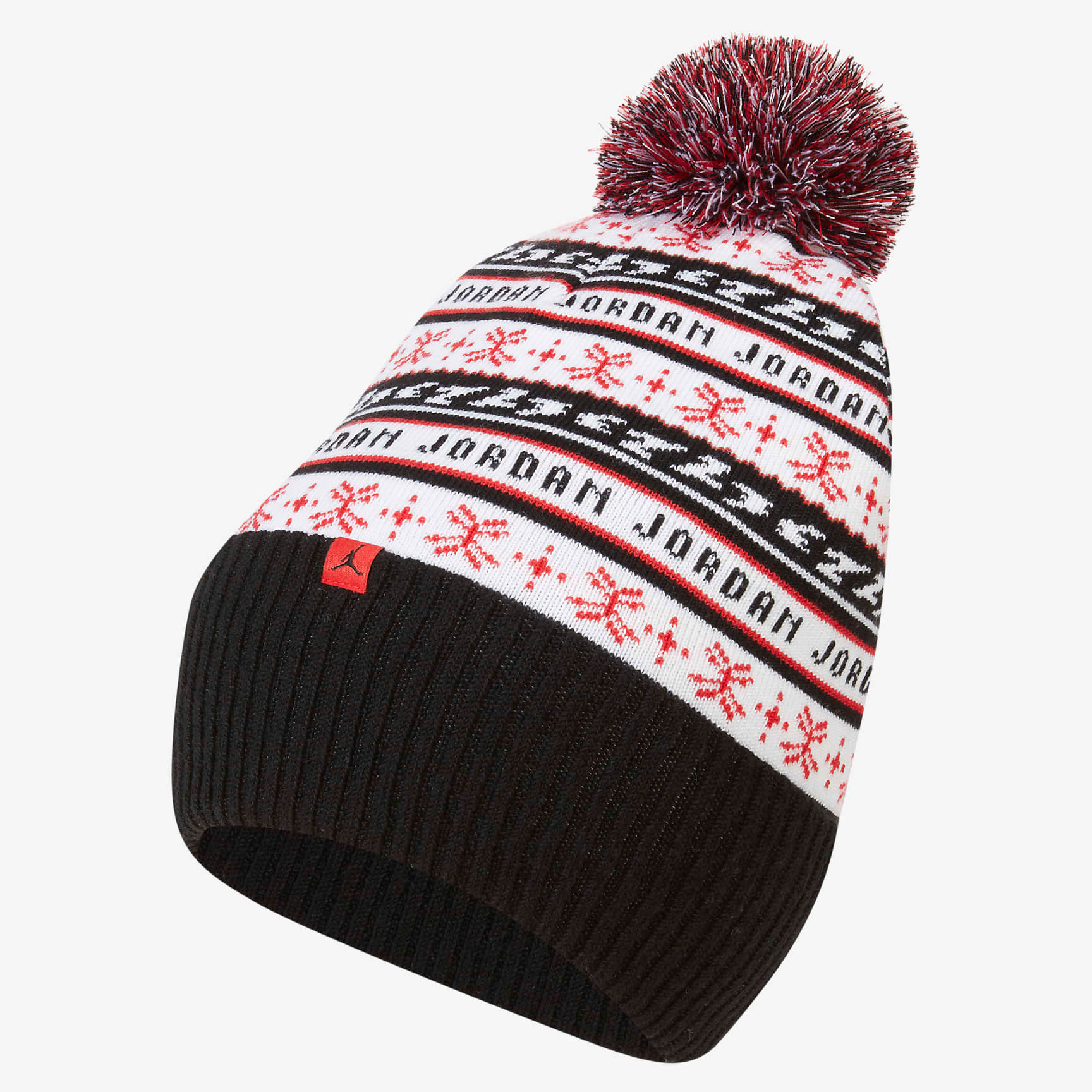 jordan-jumpman-holiday-ugly-sweater-beanie-hat-black-white-red-1