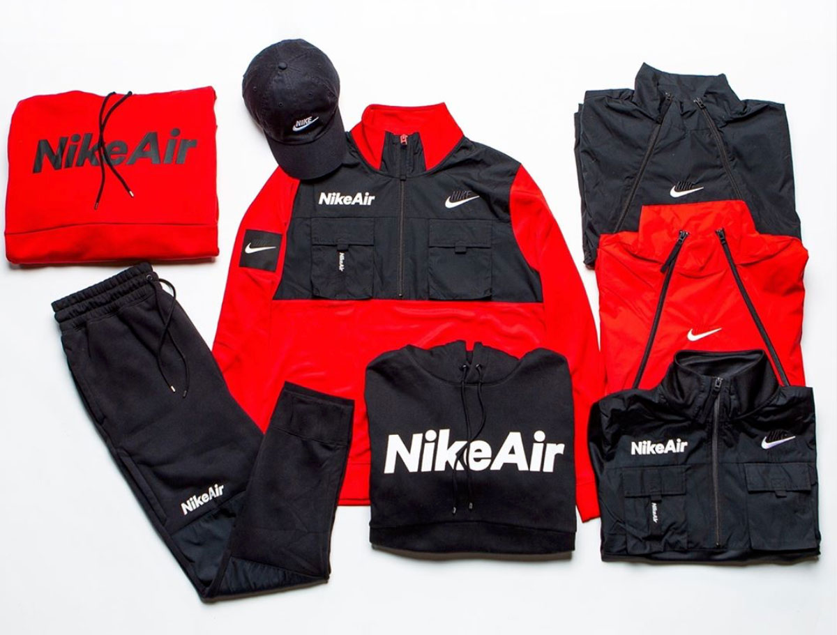 black and red nike outfit womens