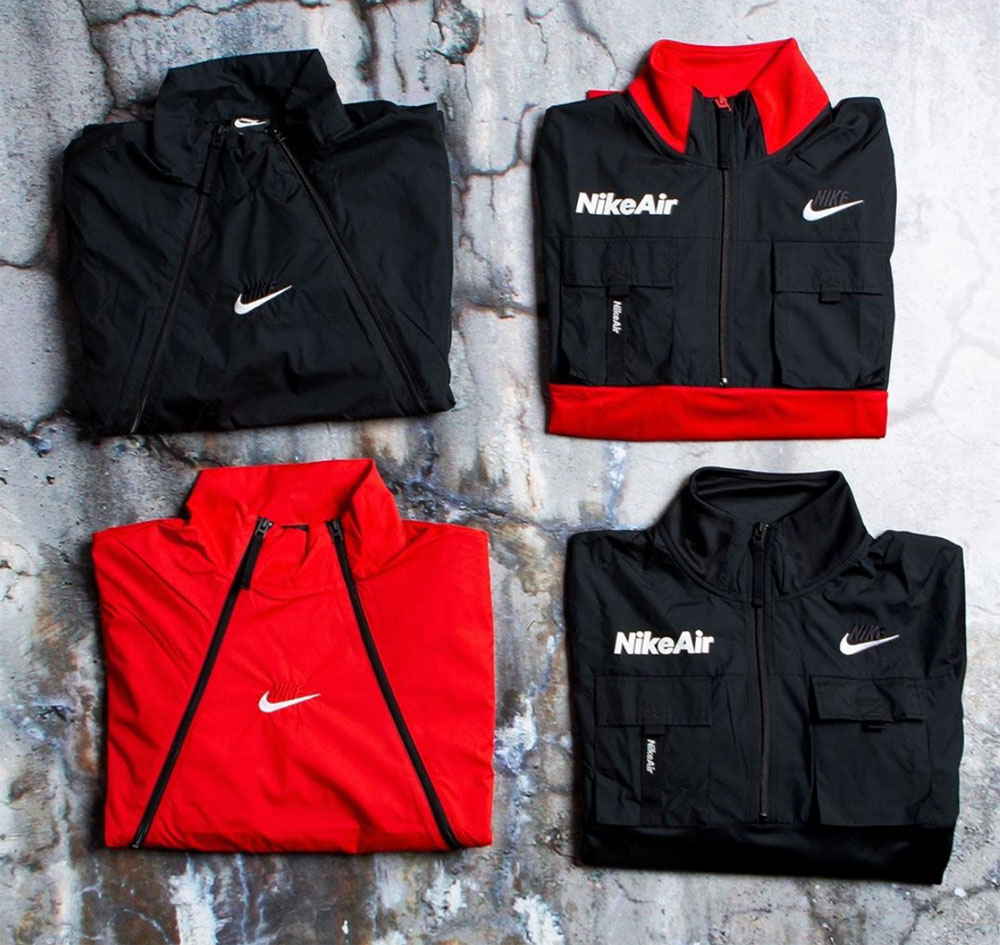 red black and white nike jacket