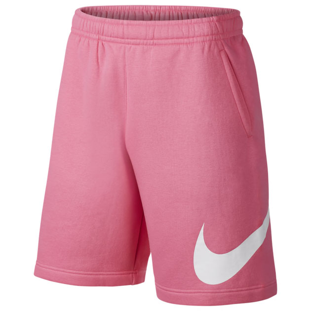 nike-air-max-1-pink-strawberry-lemonade-fleece-shorts