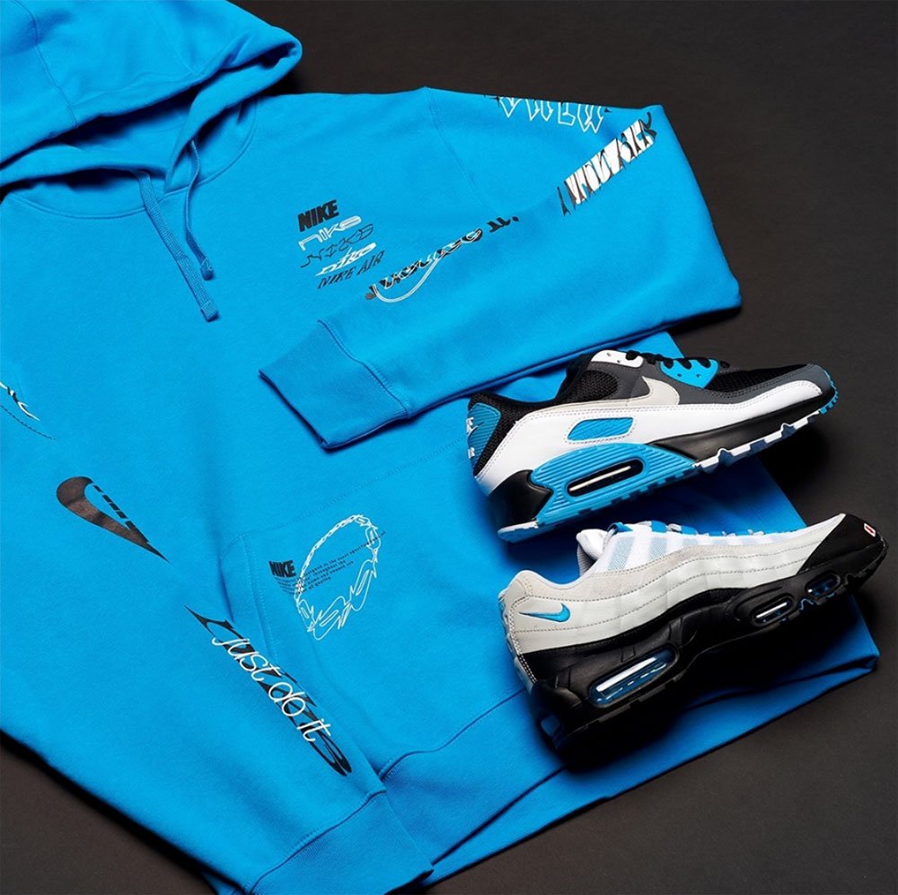 blue nike outfit
