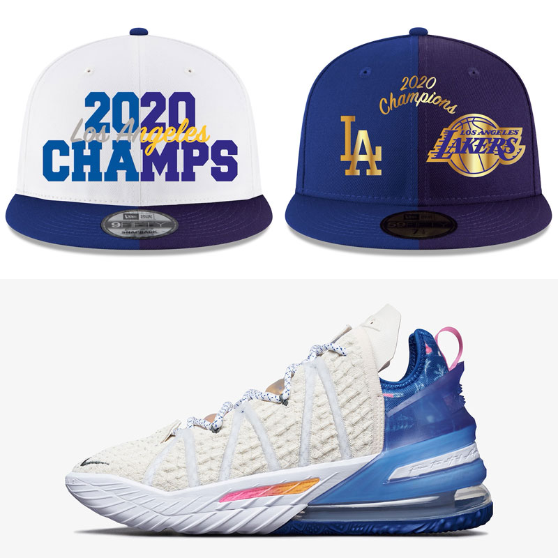 nike-lebron-18-los-angeles-by-day-hats