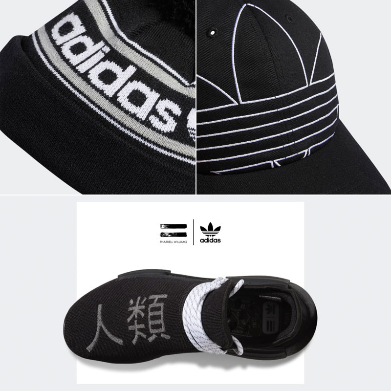 pharrell-adidas-nmd-hu-black-white-hats
