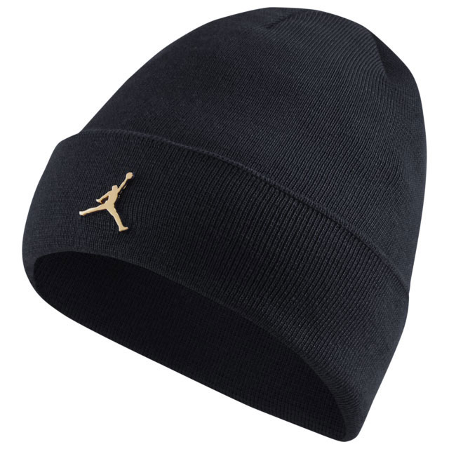 air-jordan-1-high-black-gold-beanie-knit-hat