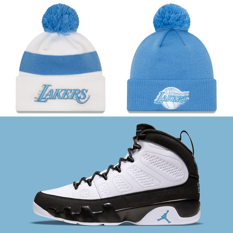 air-jordan-9-university-blue-lakers-beanie-hats