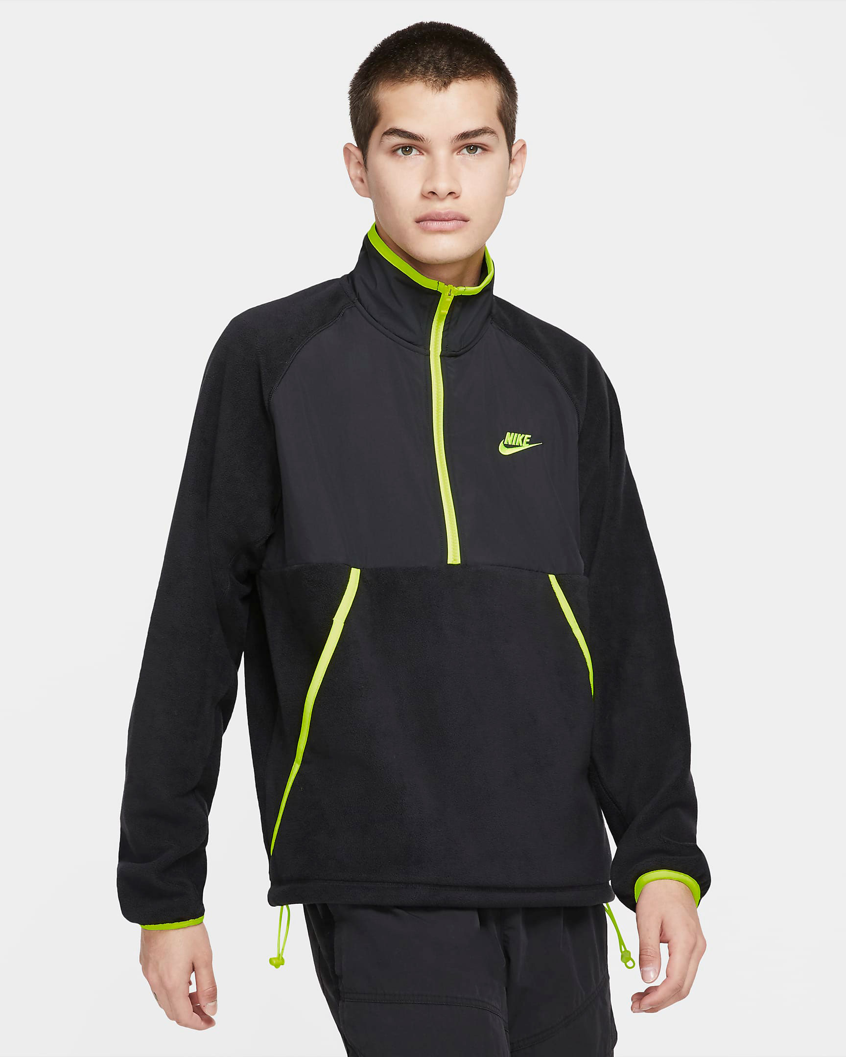 nike-sportswear-half-zip-top-black-volt