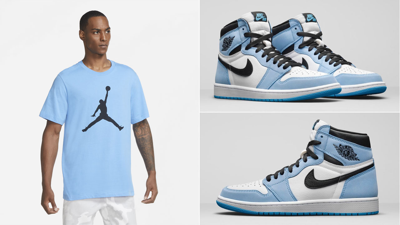 blue and black jordan 1 outfit