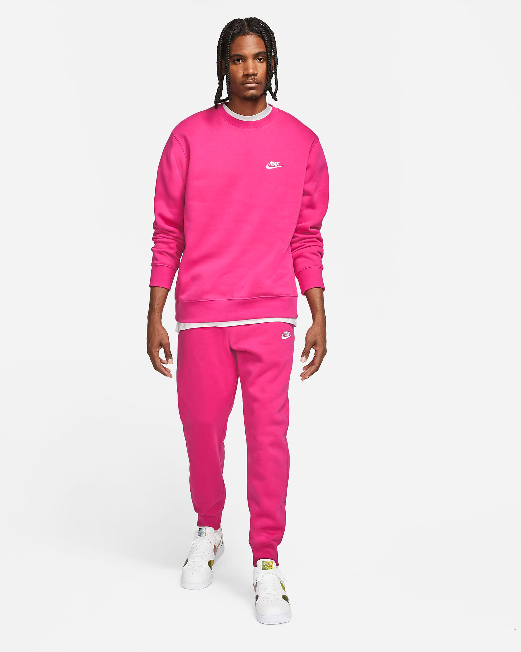 nike-club-fleece-sweatshirt-jogger-pants-fireberry-pink-outfit
