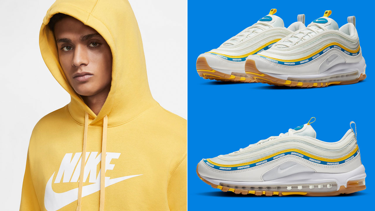 Undefeated Nike Air Max 97 UCLA Clothing Outfits to Match