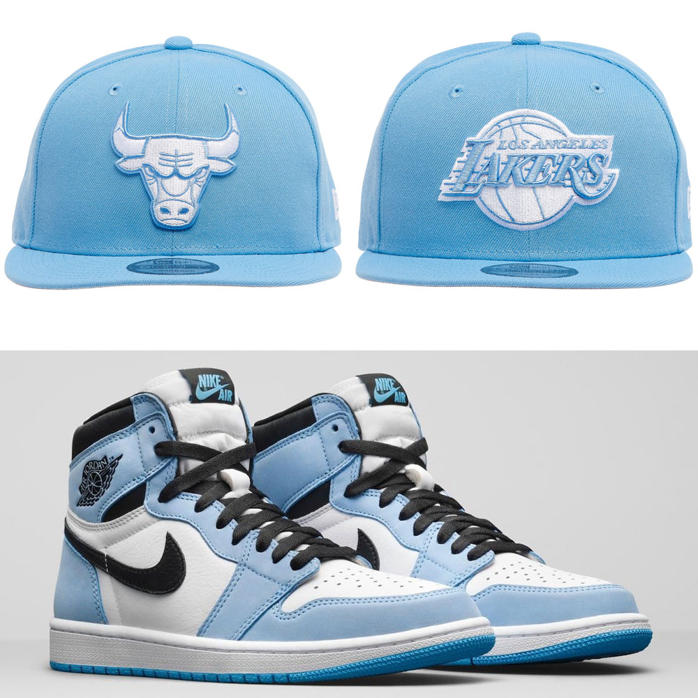 Matching New Era Toronto Blue Jays 9Fifty Snapback Hat for Jordan 1  University Blue