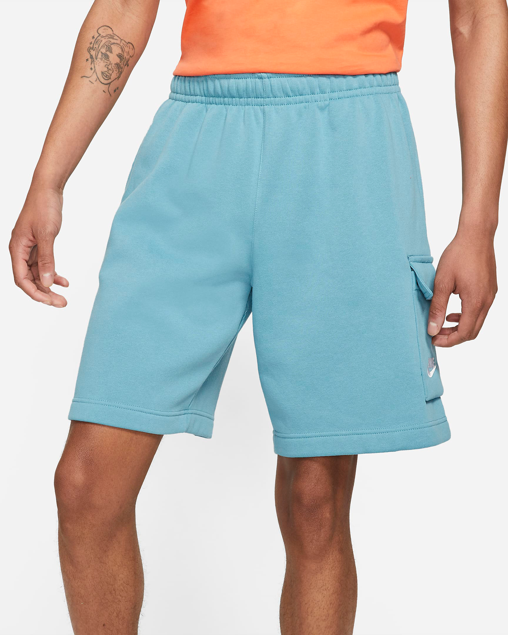 nike-cerulean-blue-club-fleece-cargo-shorts-1