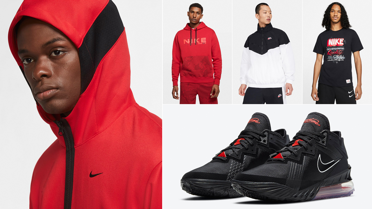 nike-lebron-18-low-bred-black-university-red-outfits