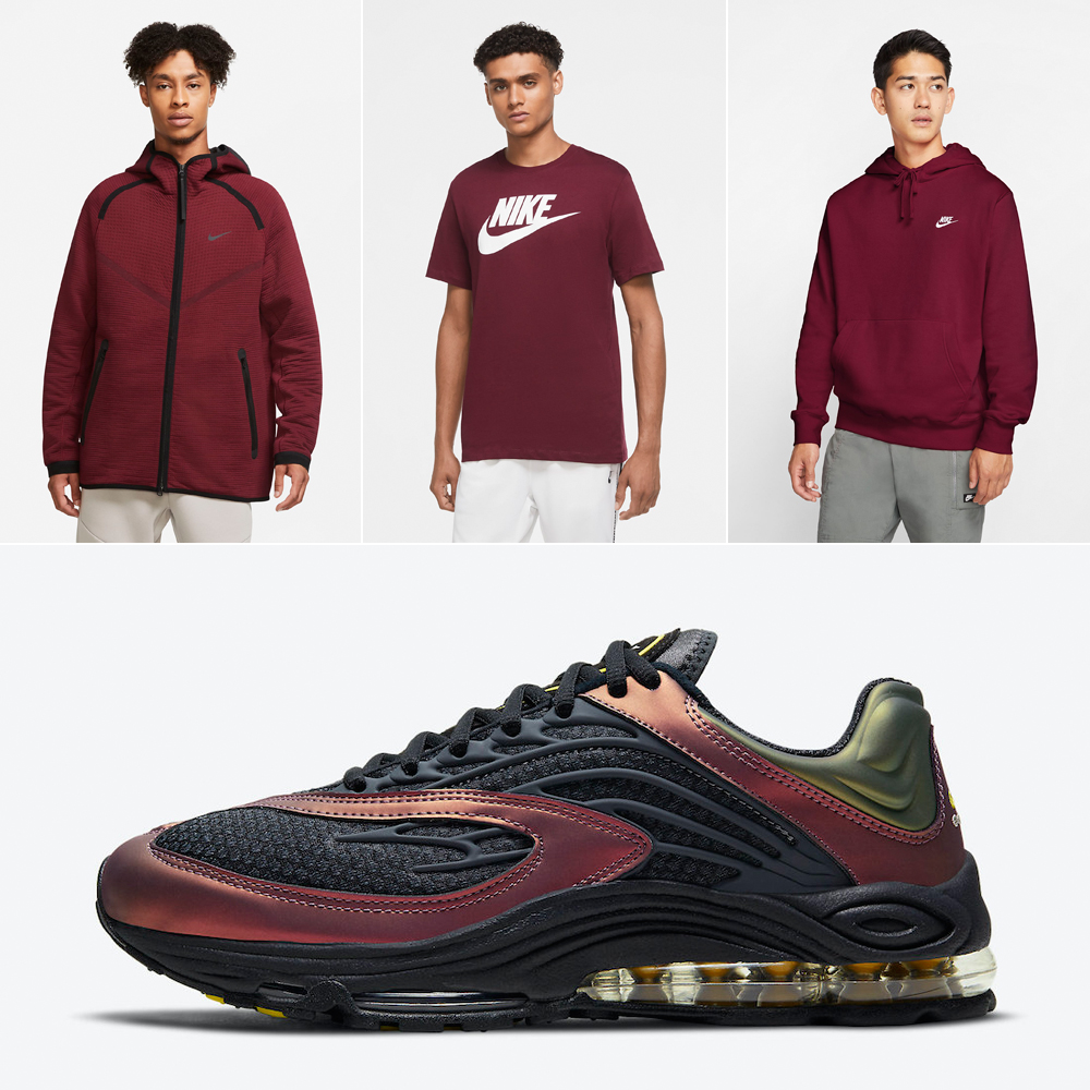 nike-air-tuned-max-celery-dark-charcoal-saturn-red-shirts-outfits