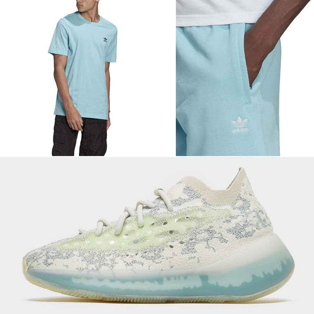 adidas-yeezy-boost-380-alien-blue-shirt-shorts-outfit-match